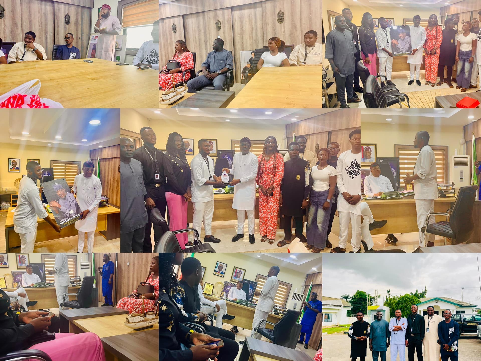 SUG COURTESY VISIT TO THE EDO STATE GOVERNMENT HOUSE